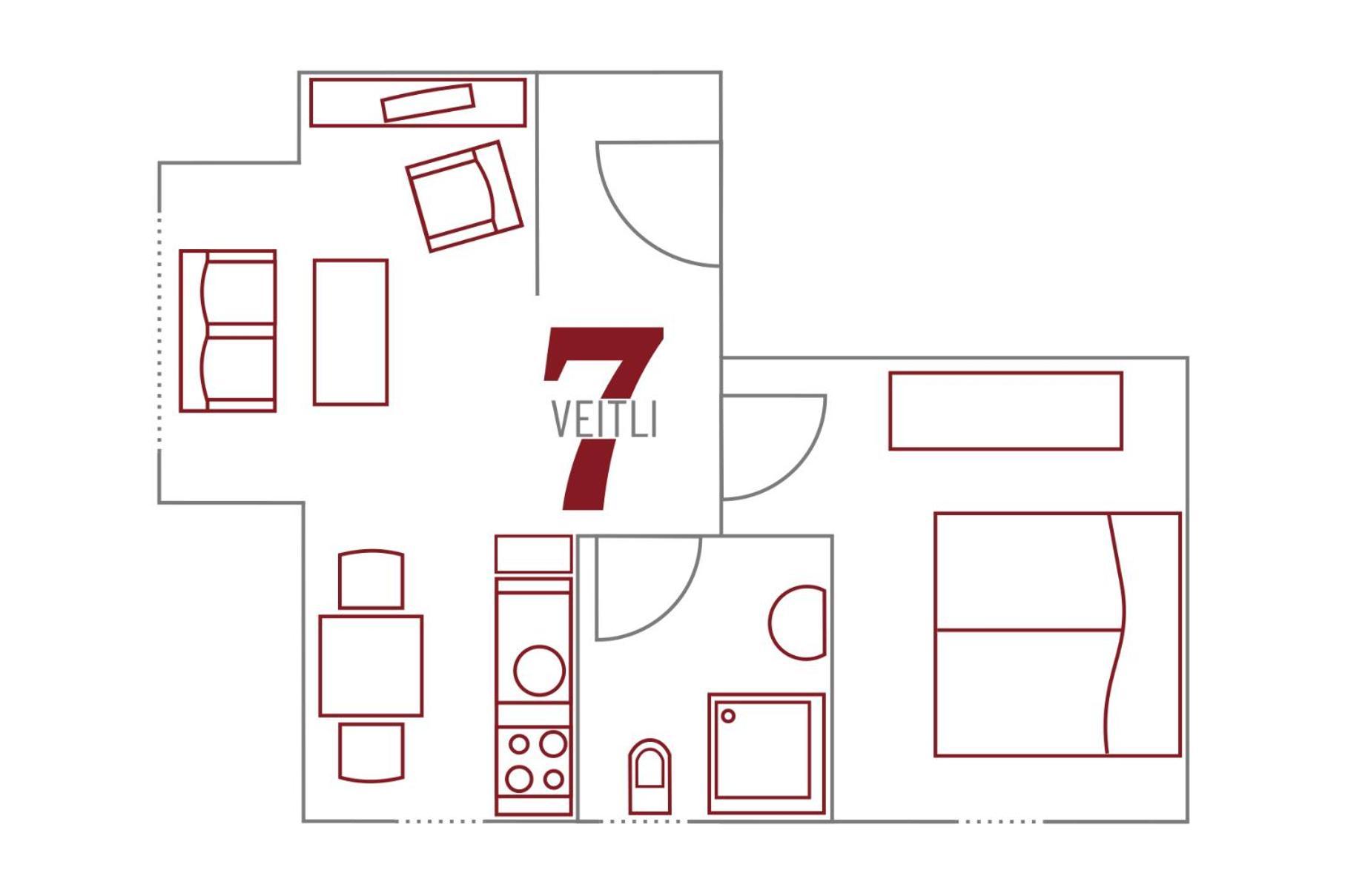 7Schwaben Apartment Bad Urach Phòng bức ảnh